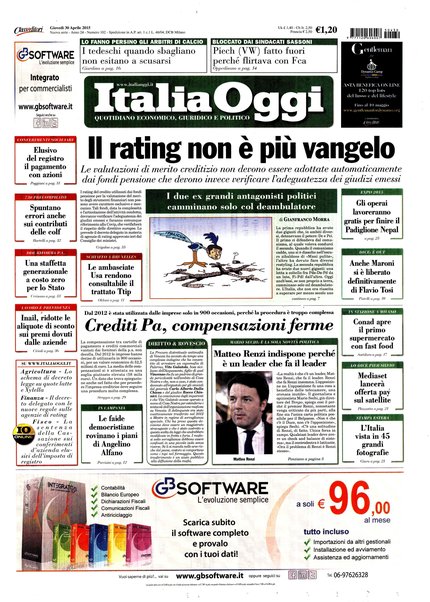 Italia oggi : quotidiano di economia finanza e politica